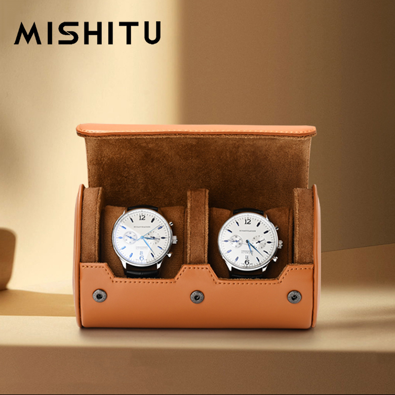 Vintage Pocket Watch - MISHITU 1/2/3-Slot Tas Travel Gulungan Penyimpanan