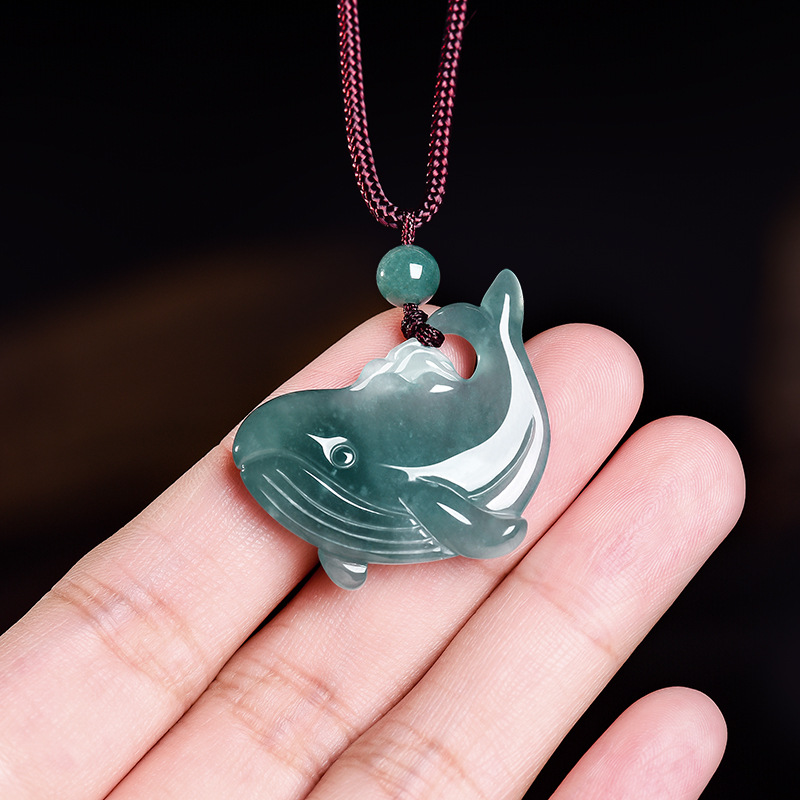 Jewelry & Watches Company - Kalung Liontin Paus dari Batu Giok