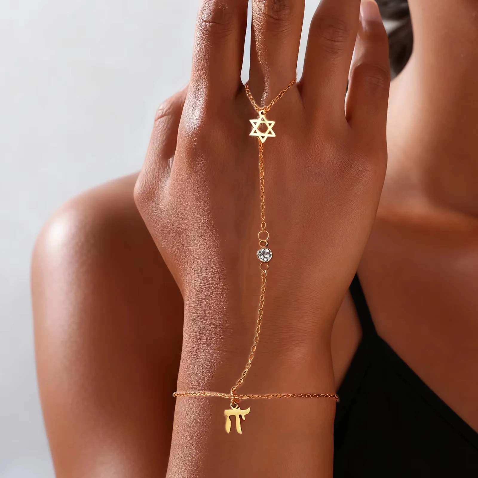 Jewelry & Watches Company - Gelang Jari Baja Anti Karat Bintang