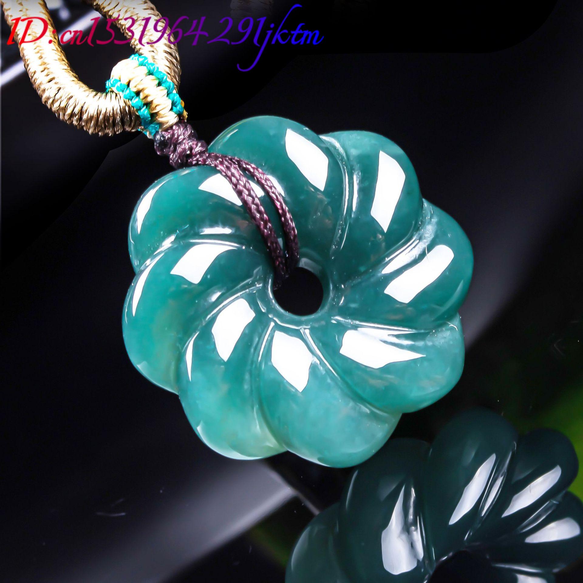 Kalung Liontin Bunga Giok Burm - Jewelry & Watches Company ulasan dan harga