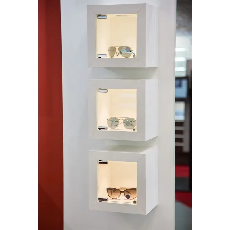 Lemari Pajangan LED Putih Kust - Jewelry Stores With Watches ulasan dan harga