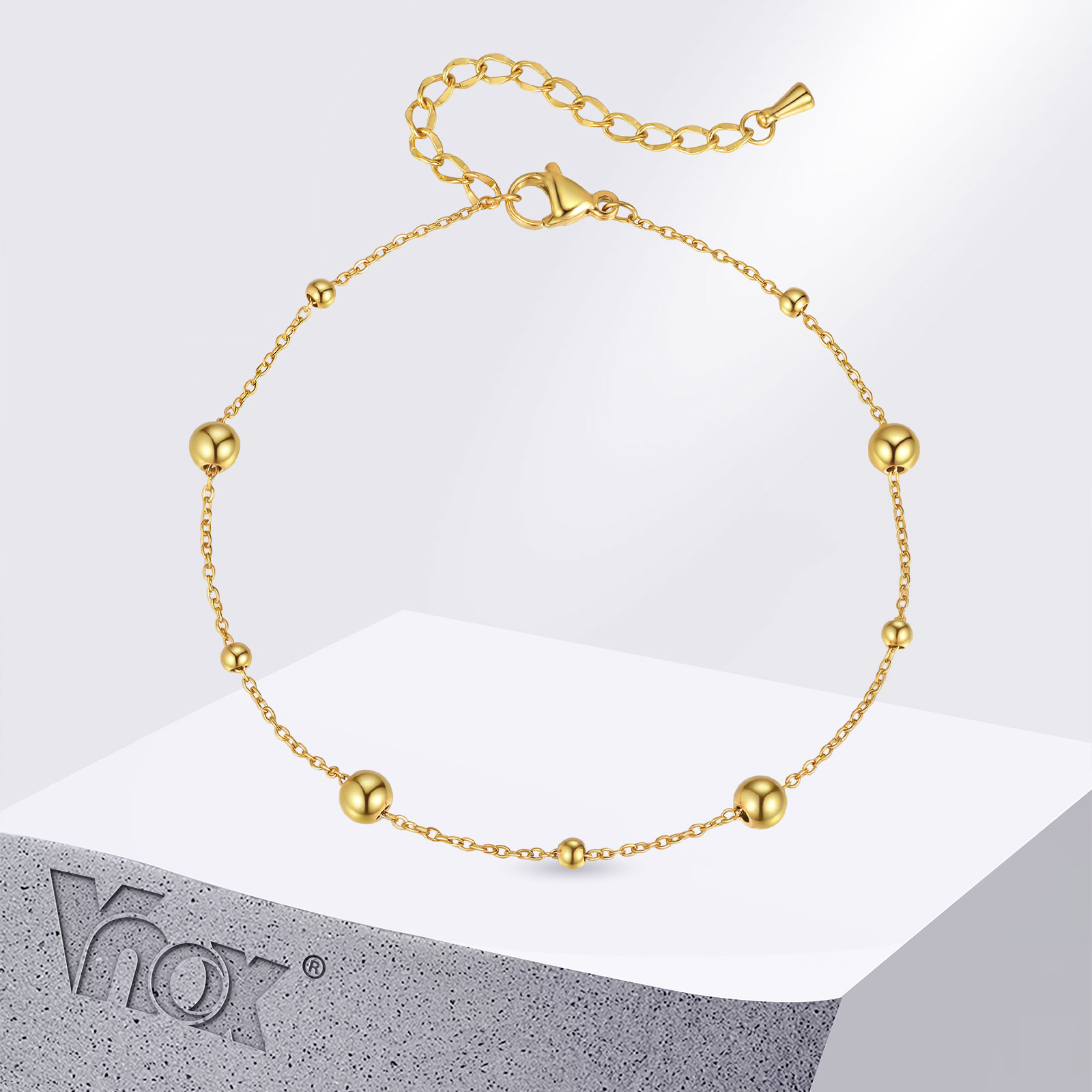 Vnox Gelang Kaki Manik-manik K - Jc Jewelry & Watches ulasan dan harga