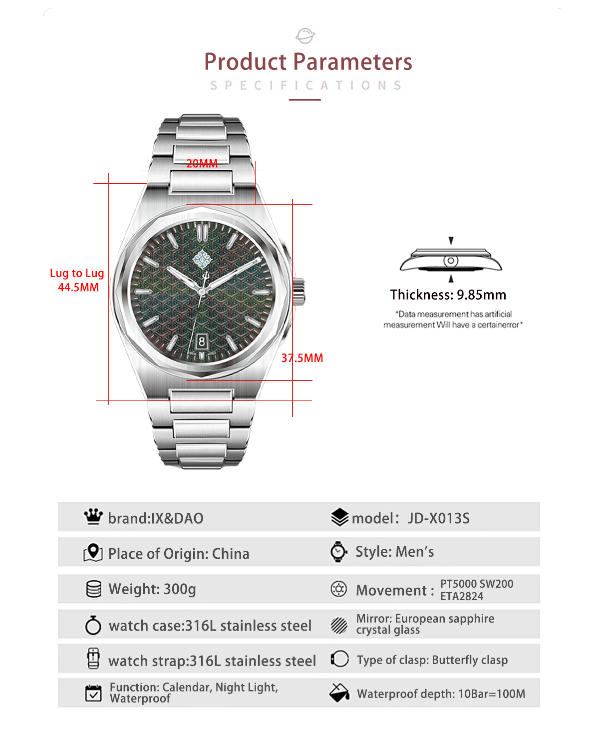 IX&DAO 2026 New Warrior 37mm J - Seiko Watch Presage ulasan dan harga