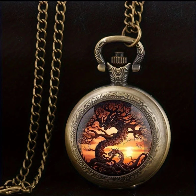 Jam Saku Vintage Motif Campura - Vintage Pocket Watch ulasan dan harga