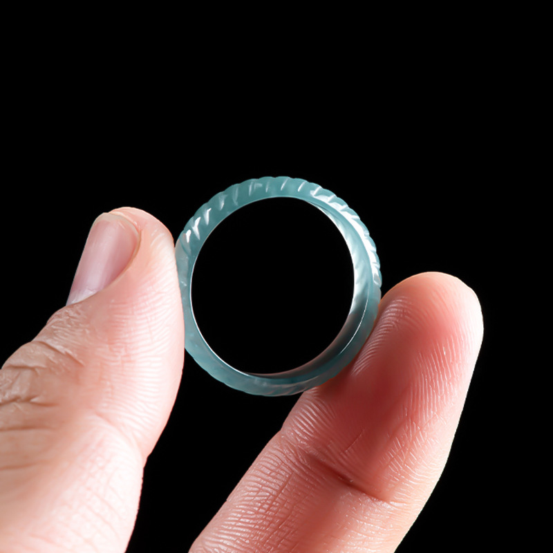 Cincin Giok Burma Asli Biru Me - Jewelry & Watches Company ulasan dan harga
