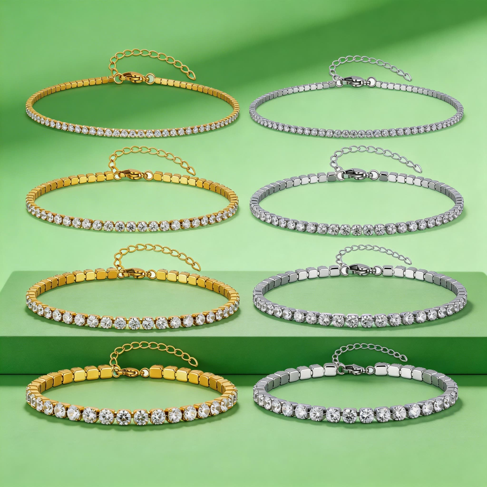 Gelang Kaki Rantai Zirkon Mewa - Jc Jewelry & Watches ulasan dan harga